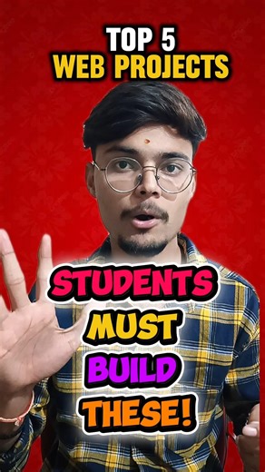TOP 5 WEB PROJECTS EVERY STUDENT SHOULD BUILD IN 2026 #shorts