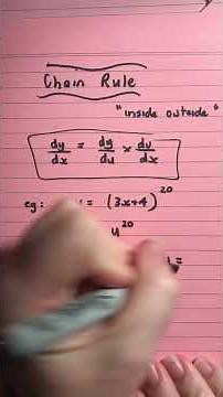 How to use the chain rule