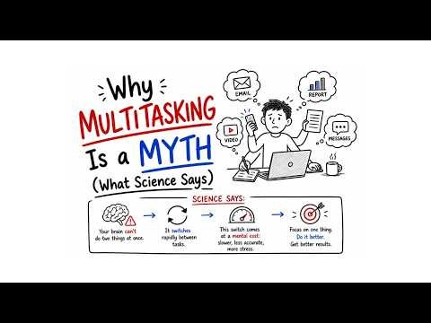 Why Multitasking Is a Myth (What Science Says) | #lifeexplained
