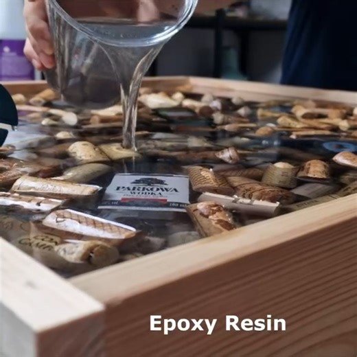 379K views · 10K reactions | My Best Project! I Had to Drink Wine for 3 Weeks to Make this Table In this video we show how to make a Table of Epoxy Resin and Wine corks with LED This table is completely handcrafted DIY. | Wood Season | Facebook