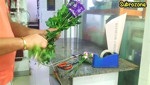 How to make flower bouquet easy | floral tutorial