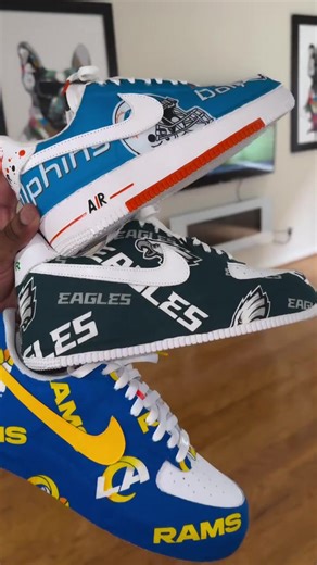 🚨 New Customs Alerts•NFL SEASON HERE • What Team Should I Do Next • @miamidolphinsX's@philadelphiaeagles X's @rams #TWOTOUCHCUSTOM 🦍💣🔥✔️™️