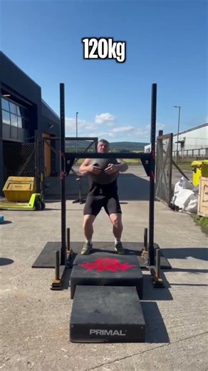 120kg Stone Lift Makes It Look Easy #strongman #strength #shorts