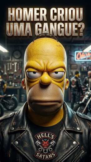 HOMER CRIOU UMA GANGUE DE MOTOQUEIROS 😂 | Os Simpsons #shorts