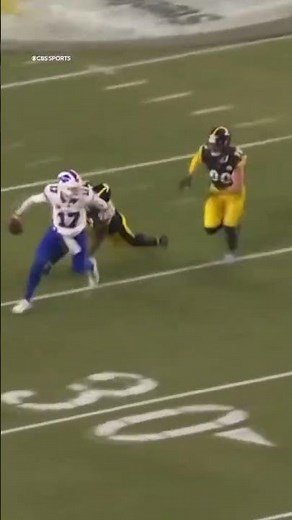 Josh Allen slides, gets hit, and chaos ensues 🫣 #shorts