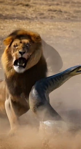 Lions’ Revenge‼️The End of the Python That Swallowed Their Cub #lion #rescue #animals #wildlife