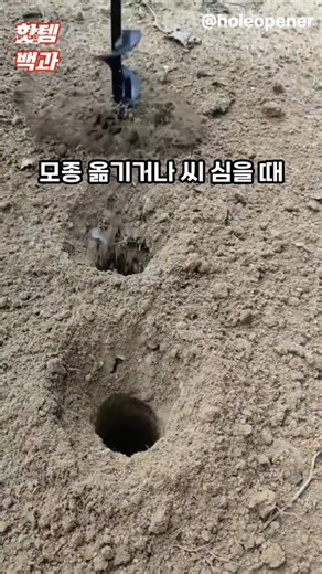 186. 텃밭 초보 필수템! 드릴 비트 하나로 모종 심기 끝👍 #핫템백과 #모종드릴 #텃밭