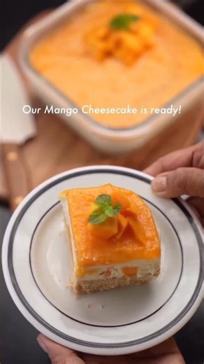 NO BAKE MANGO CHEESECAKE RECIPE•😍