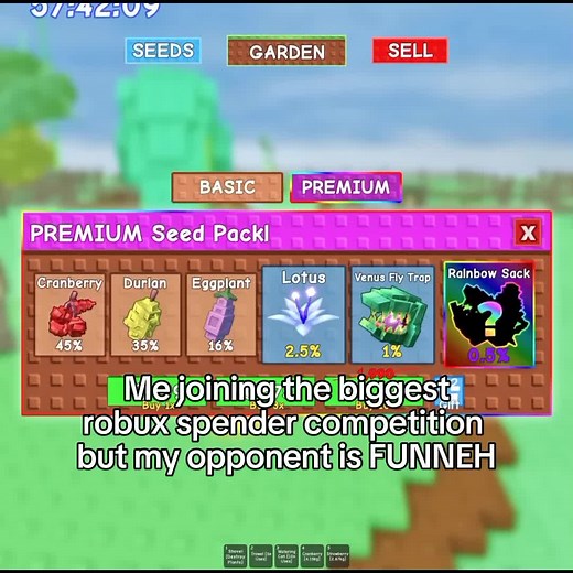 Grown A Garden in Roblox with Funneh and Krew