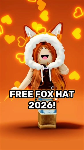 HURRY! 🦊 FREE FOX HAT 2026 EASY TUTORIAL IN ROBLOX!