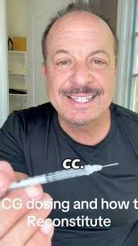 HCG how to reconstitute and dose #hcg #trt #hormonetherapy #fypシ