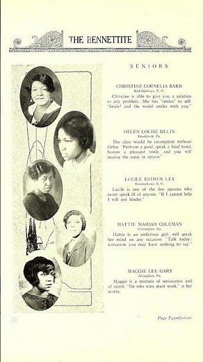 The 1926 Graduates of Bennett College in Greensboro, North Carolina