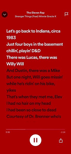 Stranger Things Eleven Rap Speed Song