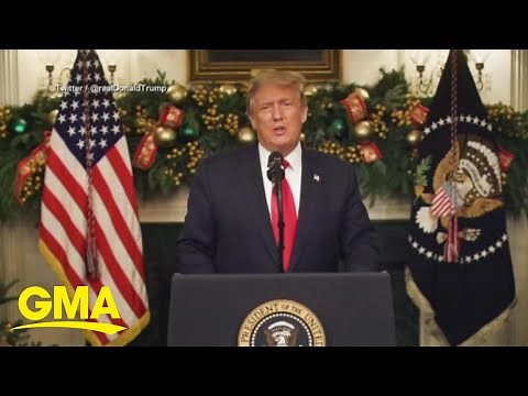 President Donald Trump signs COVID-19 relief bill into law