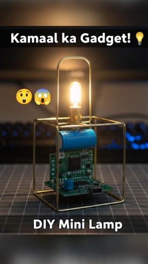 Ghar par banayein ek Unique Wire Lamp! 🛋️ DIY #craft #shorts #experiment #trending #diy #creative