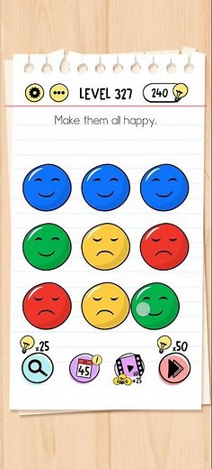 Brain Test Level 327 Solution & Walkthrough | Tricky Puzzles (Android & iOS Shorts)