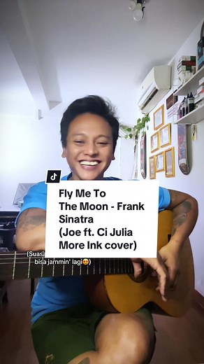 Lengah dikit, bun bun...🥰 Studio: @MORE INK TATTOO STUDIO BEKASI Fly Me To The Moon - Count Basie dan Frank Sinatra (Joe ft. Ci Julia More Ink) Izin pinjem lagunya @Frank Sinatra 🙏🏻. #flymetothemoon #franksinatra #cover #fyp