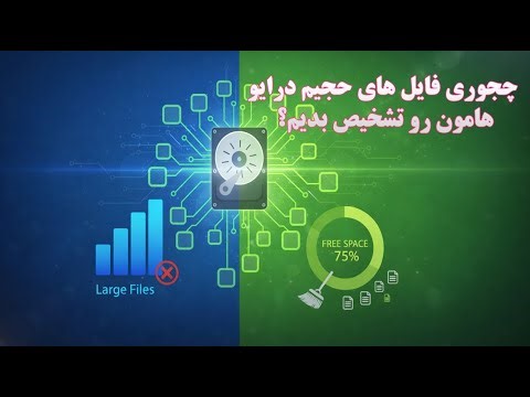 چجوری فایل های حجیم درایو هامون رو مشخص کنیم؟