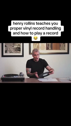 Proper Vinyl Record Handling Tutorial by Henry Rollins