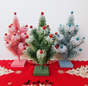 Vintage Style Bottle Brush Tree 12" - Etsy