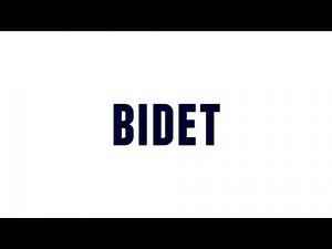 How to Pronounce bidet