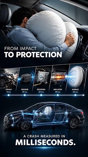What Happens Inside an Airbag During a Crash? #howthingswork #everydayscience