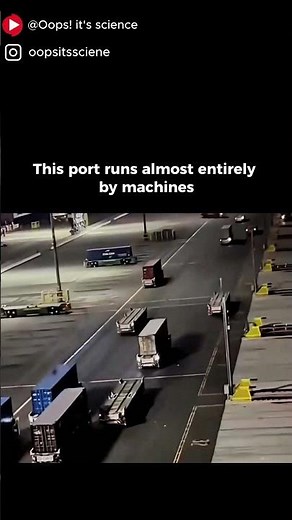 Automated Port Technology How Smart Container Terminals Work #didyouknow #scienceshorts #fypviral