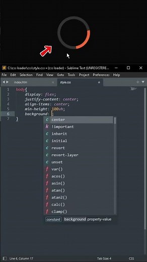 CSS Loader Animation | HTML CSS #shorts