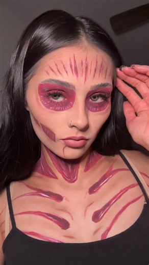 Britney does makeup 🎨 on Instagram: "Female Titan 💪🏼❤️‍🔥 . . . #femaletitan #attackontitan #aotmakeup #titancosplay #animeinspiredmakeup #aotmua #mua #makeupreel #makeupartist #sfxmakeup #cosmeticart #bodypaint #animemakeup #titansfx #makeuptransformation #makeuplook #makeuptutorial #aotfans #attackontitans #femaletitanmakeup #animeart #creativemakeup #makeupcommunity #beautycreator #makeupinspo #mua"