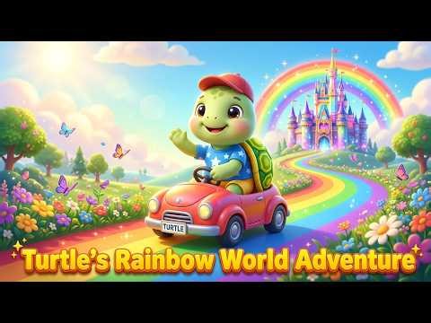 Turtle’s Rainbow World Adventure | Magical Rainbow Kingdom Color World Adventure Nursery Rhyme Kids