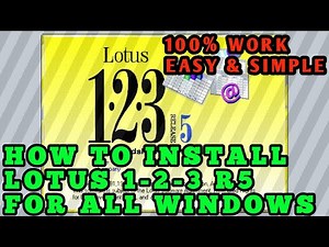 Software Office Jadul ! Tutorial Cara Instal Aplikasi Lotus 123 r5 Terbaru