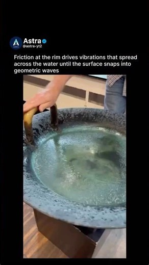 Singing Bowl Creates Impossible Water Patterns! 🤯🌊