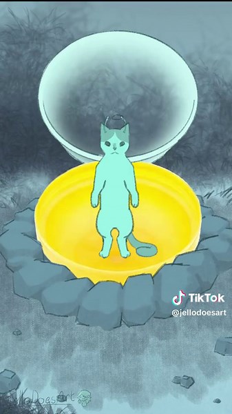 Whimsical Cat Animation on Procreate