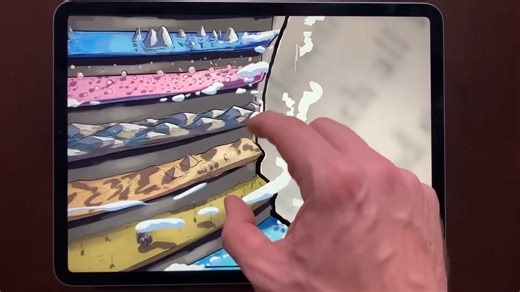 Exploring the creation of an infinite zoom drawing