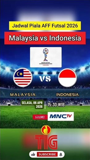 Indonesia vs Malaysia National Futsal Team Live Today - 2026 AFF Futsal Cup Schedule #indonesiana...