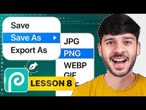 How to Save & Export - Photopea Beginner to Advance - Lesson 8