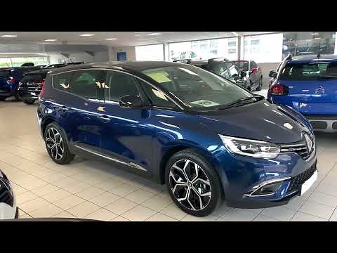 Présentation RENAULT GRAND SCENIC 4 INTENS 7 PLACES 1,3 TCE 140 ch BLEU TOIT NOIR 2021/2022
