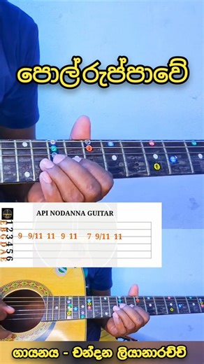 පොල් රුප්පාවේ Guitar Cover | Lead Tab for Beginners | Sinhala Guitar Lesson