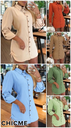 Chic Me on Instagram: "Love dresses that can be styled so many ways. Belted, loose, or layered — this one feels effortless. Left the link here ✨ https://us.chicmeonline.com/amazon/RenCz3 #casualstyle #everydayoutfit #layeredlook #shirtstyle #amazonfinds"