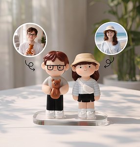 Custom Clay Couple Figurine, Handmade Polymer Clay Doll, Custom Valentine Gift for Couples, Custom Wedding Cake Topper - Etsy Australia