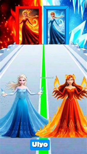 Elsa the Fire Princess vs. Anna the Snow Princess