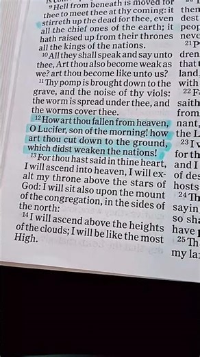 Isaiah 14:12-15 #satan #god #evil #hope 🔥🌈❤️