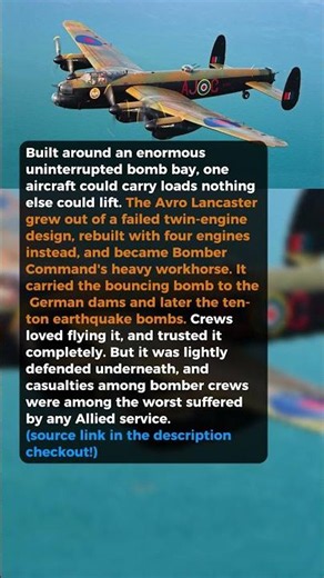Bomber built to carry weapons nothing else could #short #history #ww2