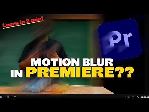 QUICKLY Apply Motion Blur To ANYTHING In Premiere Pro 2025
