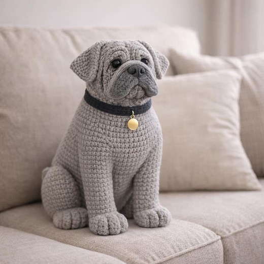 Realistic Bulldog Amigurumi Crochet Pattern PDF | Detailed Dog Crochet Pattern | Lifelike Bulldog Plush Tutorial | Advanced Amigurumi - Etsy