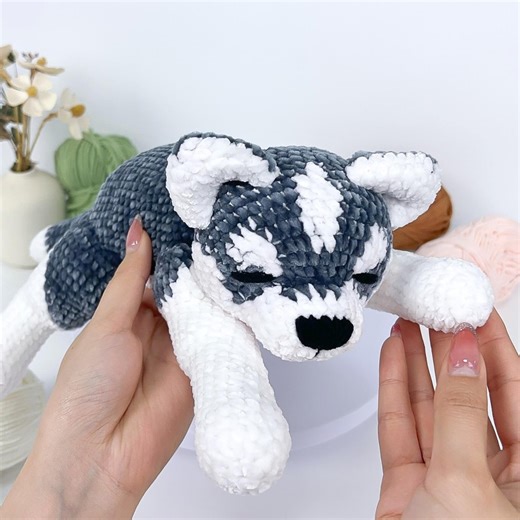 Crochet Husky Dog Plush Pattern: Velvet Amigurumi (PDF Pattern) - Etsy Australia