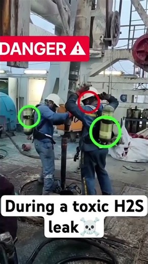 DANGER! H2S Leakage in OFFSHORE Work #safety #viralvideo #shortvideo