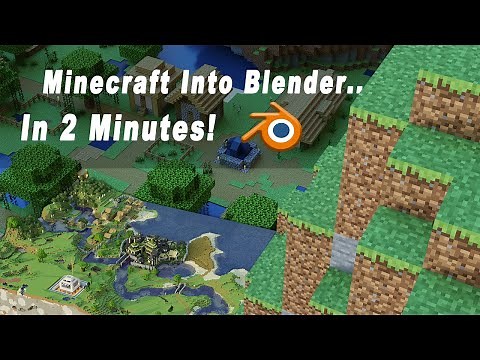 Import Minecraft Worlds Into Blender In 2 Minutes!