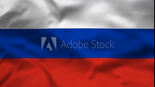 Russia Flag waving in the wind, National Flag background video, High Speed Full HD 4K