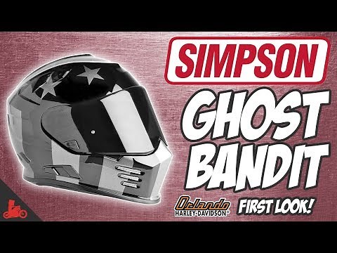 Simpson Ghost Bandit Motorcycle Helmet! - First Look